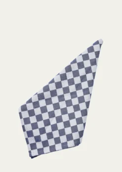 MacKenzie-ChildsNavy Check Napkins, Set of 4