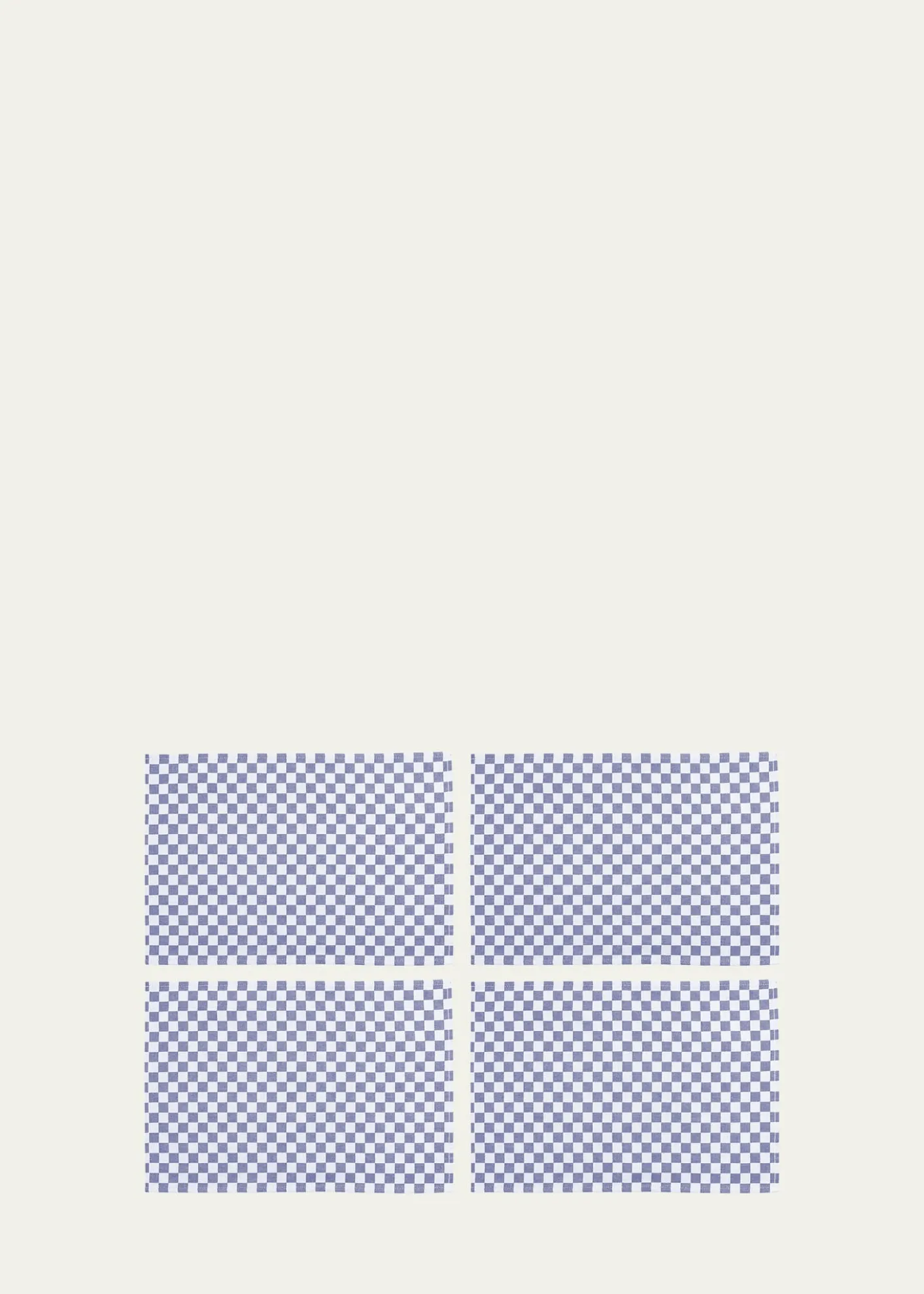 MacKenzie-ChildsNavy Check Placemats, Set of 4