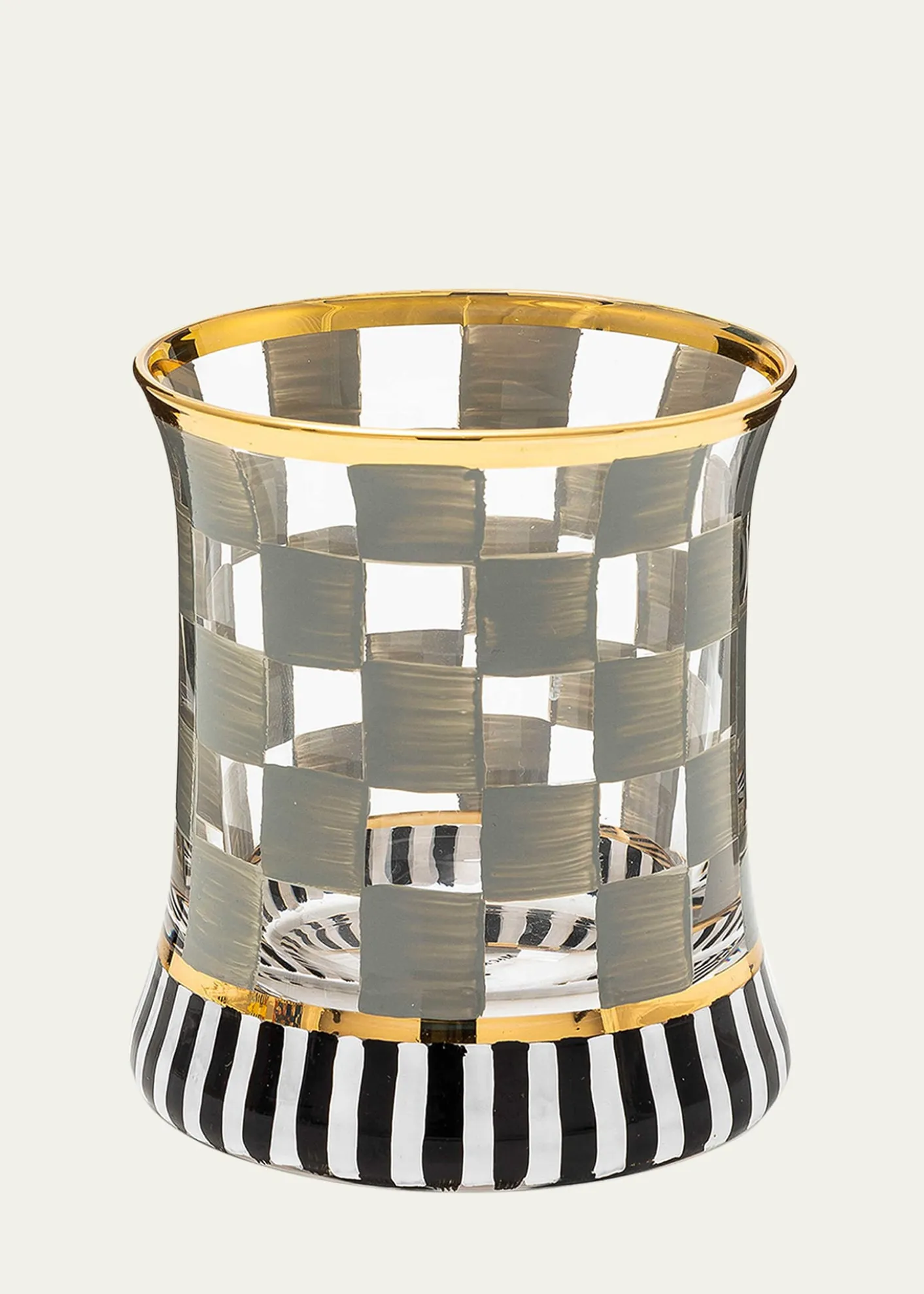 MacKenzie-Childs8 oz. Carnival Sterling Glass Tumbler, Set of 2
