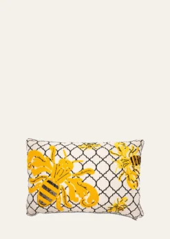 MacKenzie-ChildsQueen Bee Outdoor Lumbar Pillow