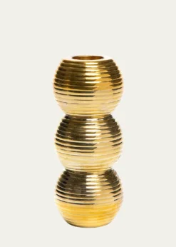MacKenzie-ChildsRibbed Triple Sphere Candle Holder