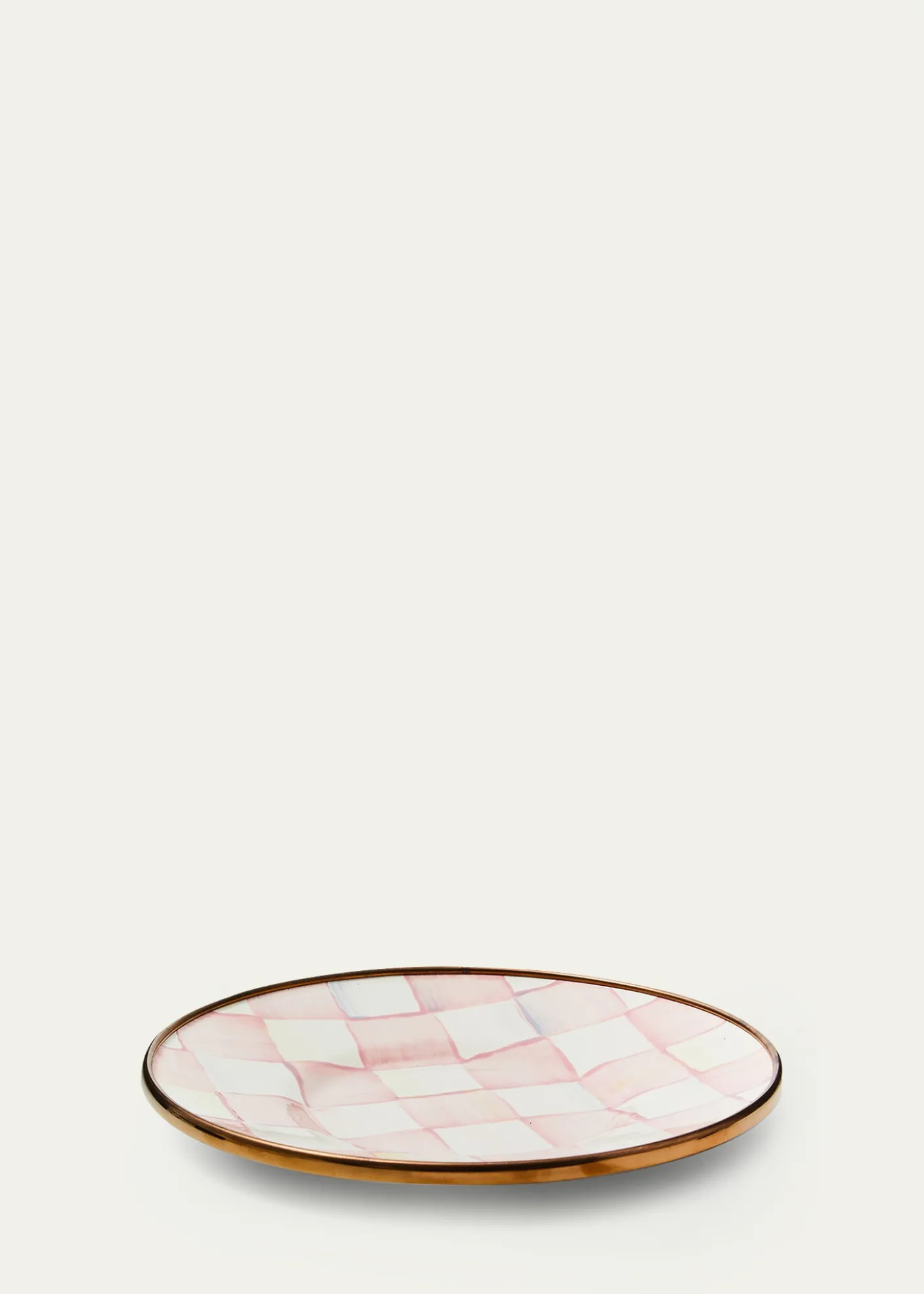 MacKenzie-ChildsRosy Check Enamel Saucer