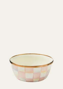MacKenzie-ChildsRosy Check Enamel Pinch Bowl