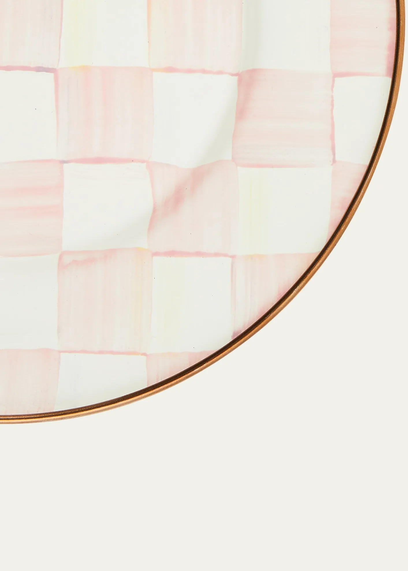 MacKenzie-ChildsRosy Check Enamel Salad/Dessert Plate