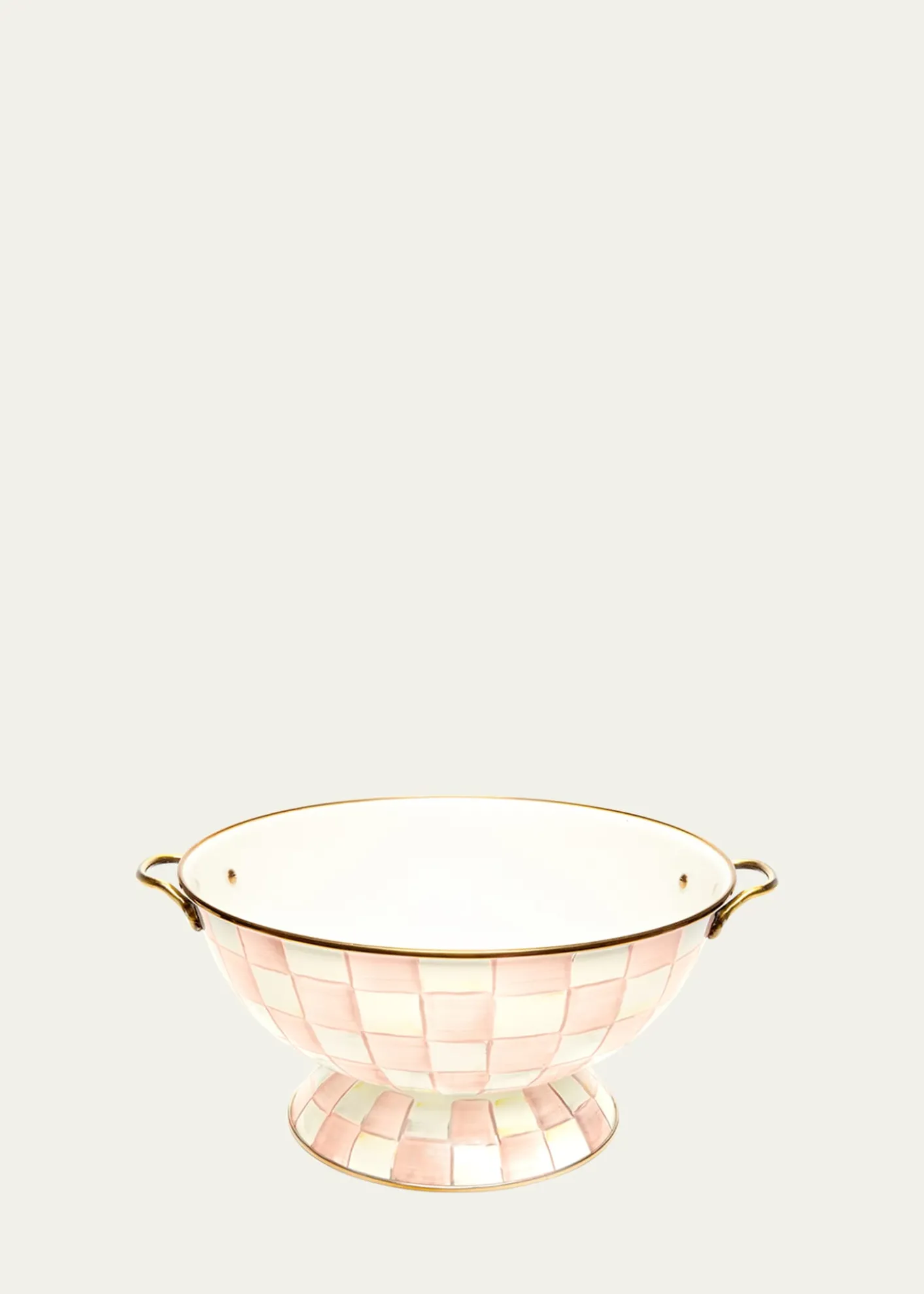 MacKenzie-ChildsRosy Check Enamel Everything Bowl
