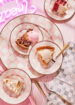 MacKenzie-ChildsRosy Check Enamel Serving Platter