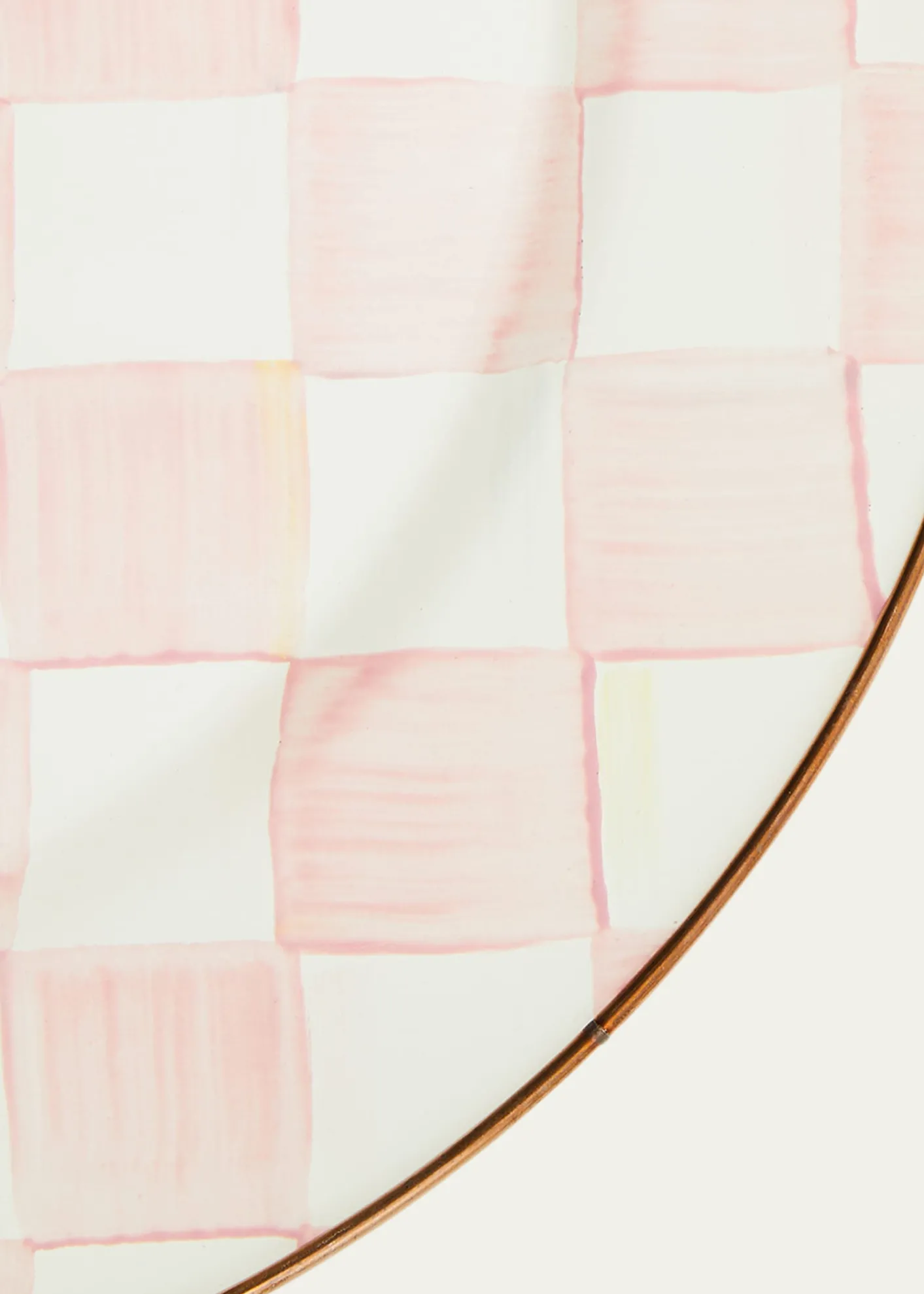 MacKenzie-ChildsRosy Check Enamel Serving Platter