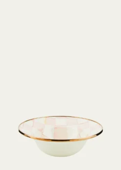 MacKenzie-ChildsRosy Check Enamel Breakfast Bowl