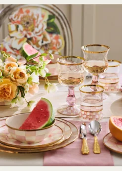 MacKenzie-ChildsRosy Check Enamel Dinner Plate