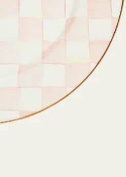 MacKenzie-ChildsRosy Check Enamel Charger Plate