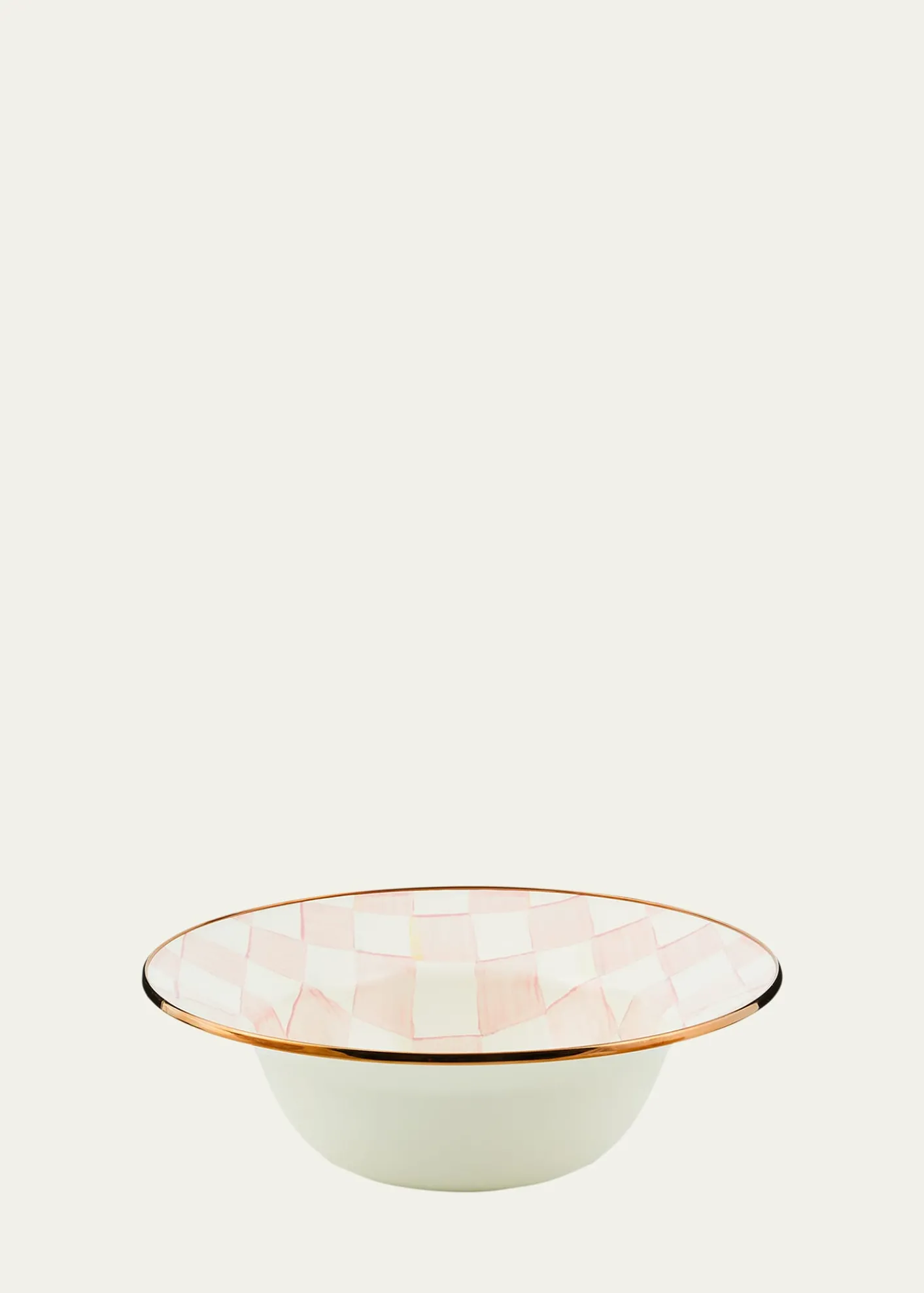 MacKenzie-ChildsRosy Check Enamel Serving Bowl