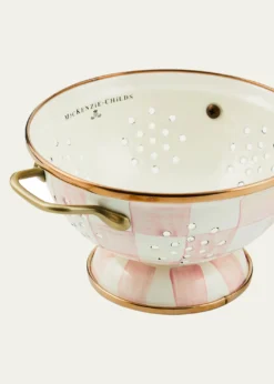 MacKenzie-ChildsRosy Check Enamel Colander, Small