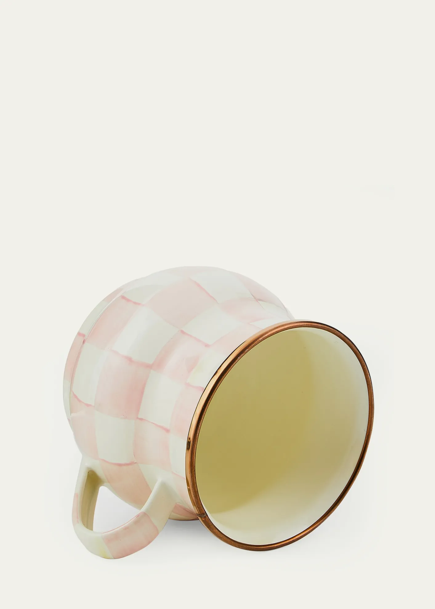 MacKenzie-ChildsRosy Check Enamel Mug