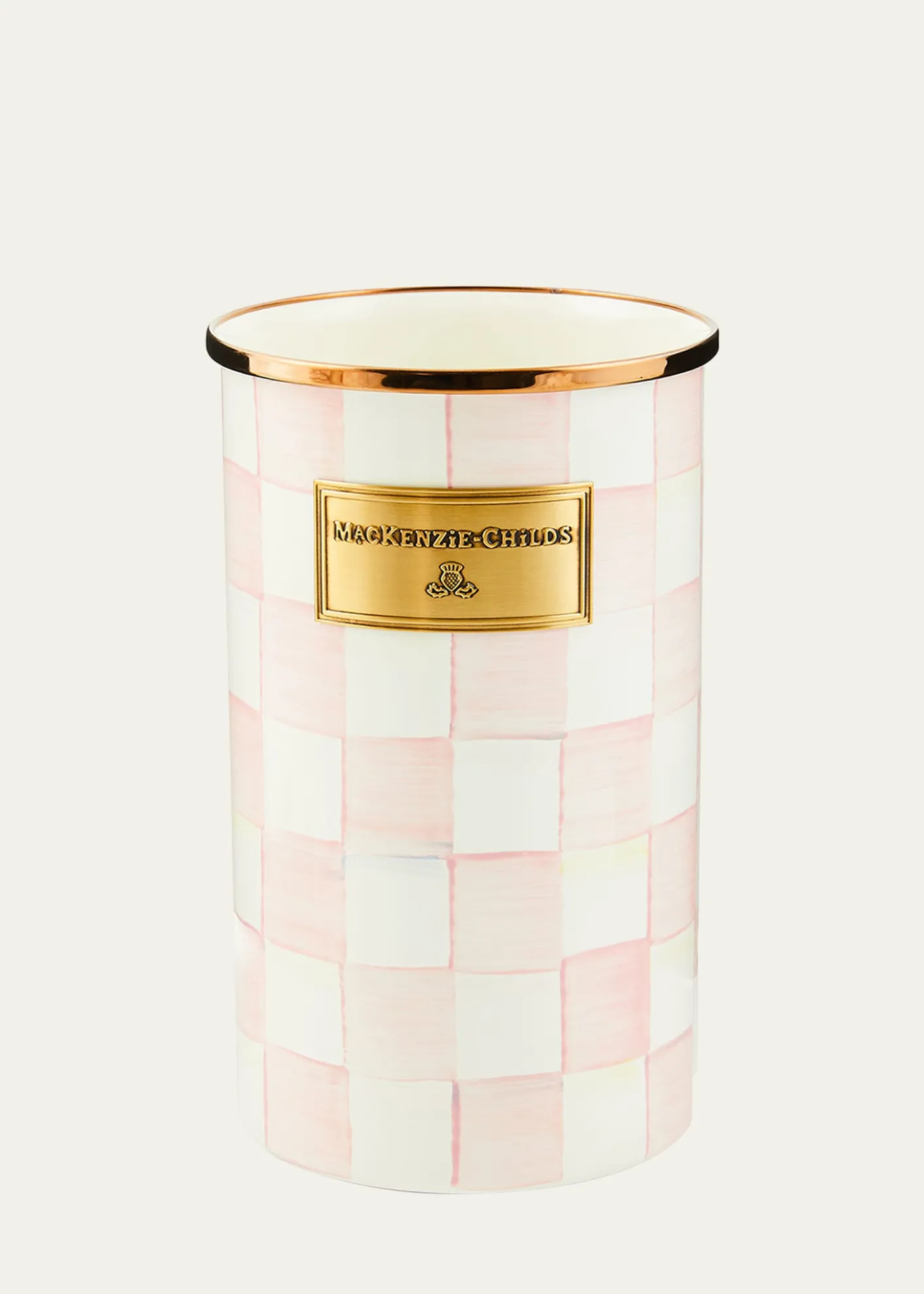 MacKenzie-ChildsRosy Check Enamel Utensil Holder