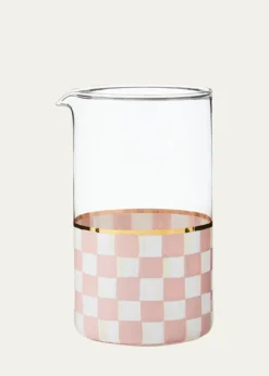 MacKenzie-ChildsRosy Check Mixing Glass