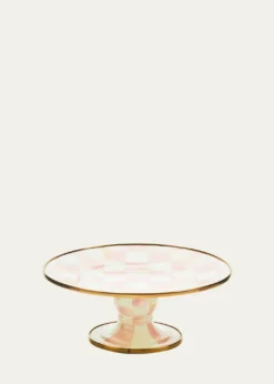 MacKenzie-ChildsRosy Check Pedestal Platter, Mini