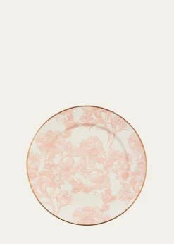 MacKenzie-ChildsRosy English Garden Enamel Charger Plate