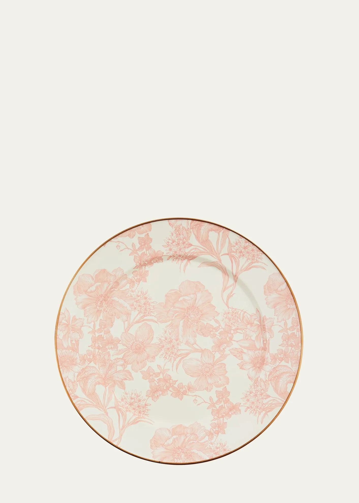 MacKenzie-ChildsRosy English Garden Enamel Charger Plate