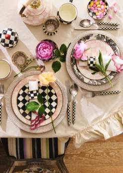 MacKenzie-ChildsRosy English Garden Enamel Charger Plate