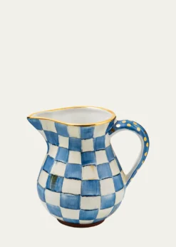 MacKenzie-ChildsRoyal Check Portly Pitcher, 52 oz.
