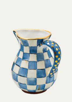 MacKenzie-ChildsRoyal Check Portly Pitcher, 52 oz.