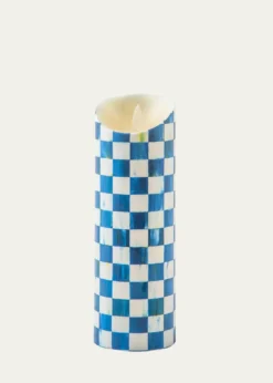 MacKenzie-ChildsRoyal Check Flicker Pillar Candle