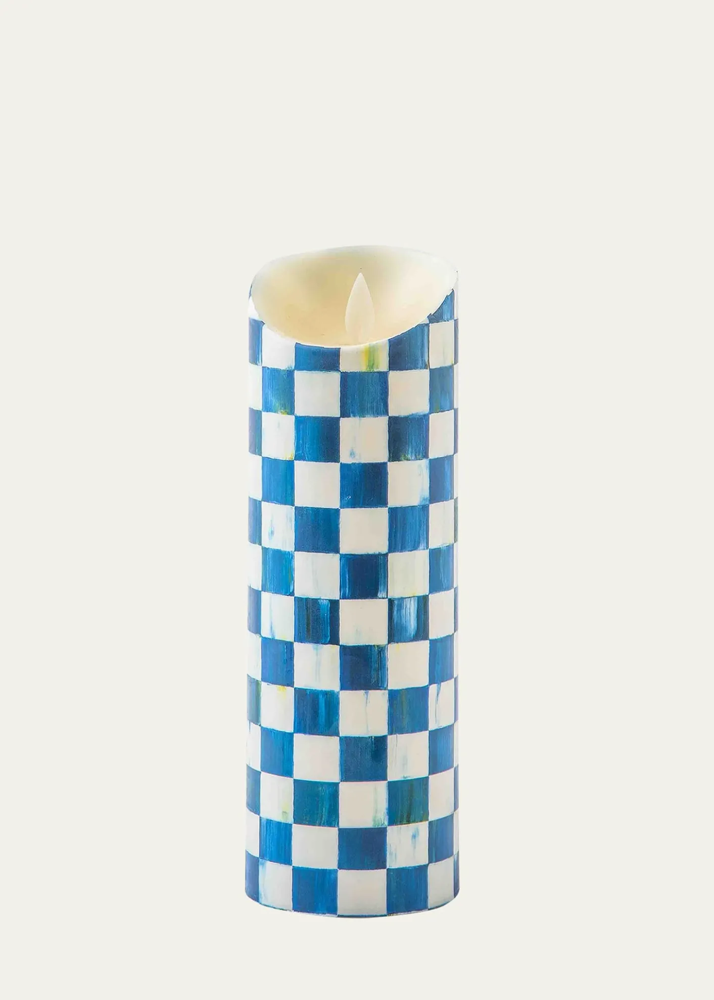MacKenzie-ChildsRoyal Check Flicker Pillar Candle