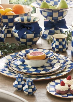MacKenzie-ChildsRoyal Check Salad/Dessert Plate