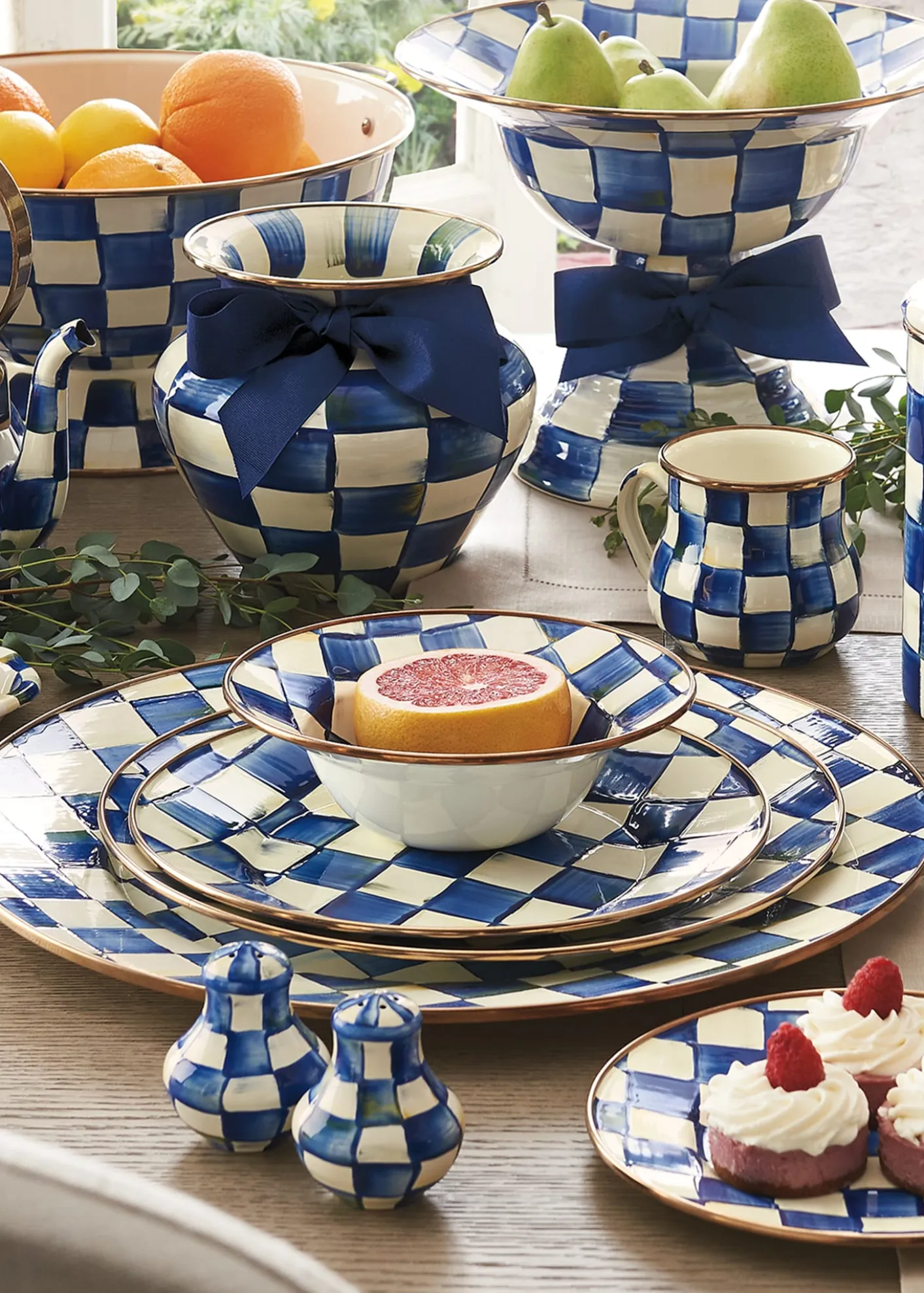 MacKenzie-ChildsRoyal Check Salad/Dessert Plate
