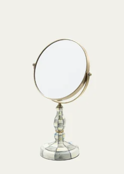 MacKenzie-ChildsSterling Check Enamel Vanity Mirror