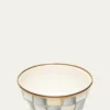 MacKenzie-Childs4.5" Sterling Check Enamel Pinch Bowl