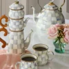 MacKenzie-ChildsSterling Check Stackable Coffee Set
