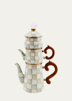 MacKenzie-ChildsSterling Check Stackable Coffee Set