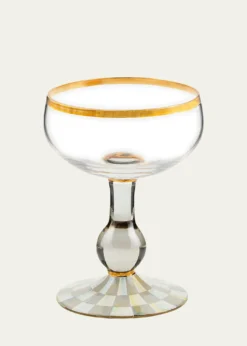 MacKenzie-ChildsSterling Check Coupe Glass