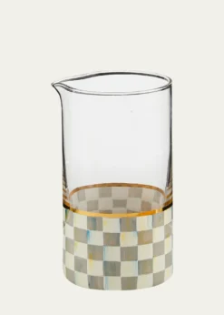 MacKenzie-ChildsSterling Check Mixing Glass