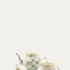 MacKenzie-ChildsSterling Check Enamel High Tea