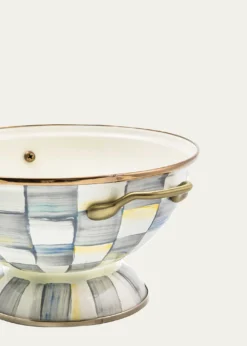MacKenzie-ChildsSterling Check Enamel Almost Everything Bowl
