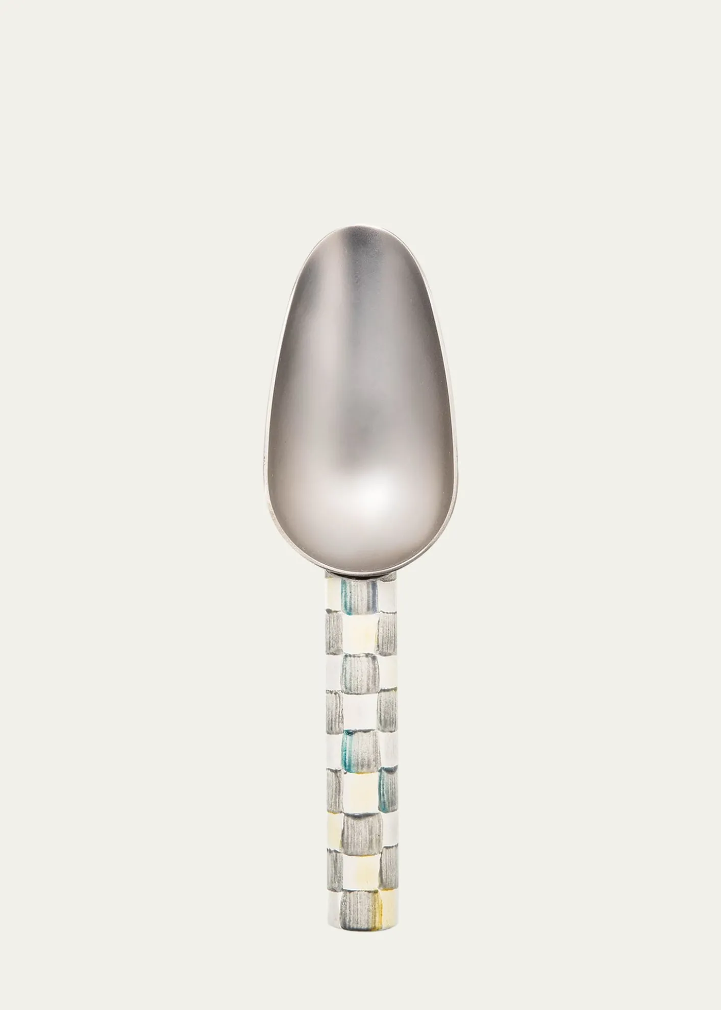 MacKenzie-ChildsSterling Check Enamel Scoop, Small