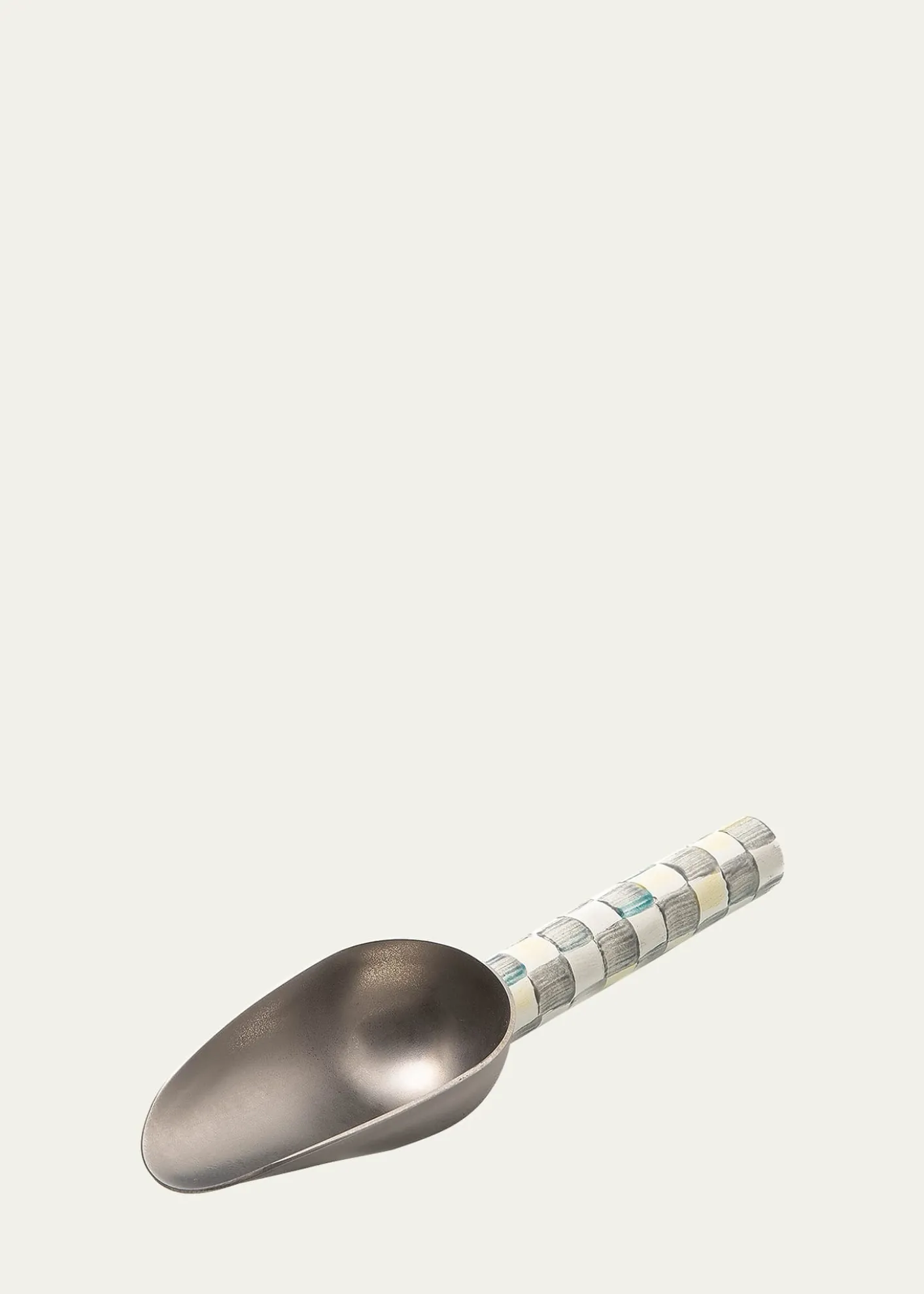 MacKenzie-ChildsSterling Check Enamel Scoop, Small