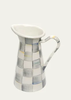MacKenzie-ChildsSterling Check Enamel Practical Pitcher, Medium