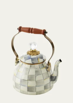 MacKenzie-ChildsSterling Check Tea Kettle, 2qt.