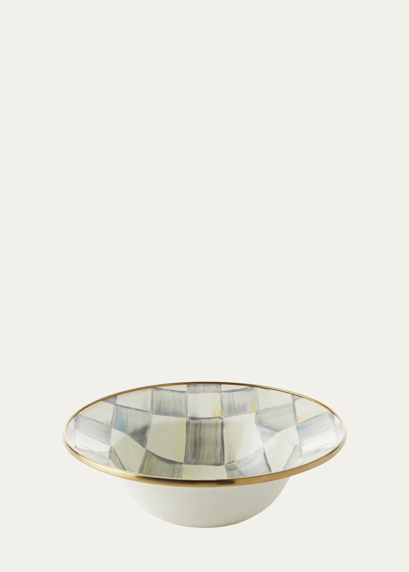MacKenzie-ChildsSterling Check Breakfast Bowl