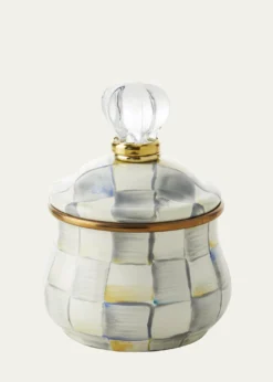 MacKenzie-ChildsSterling Check Lidded Sugar Bowl
