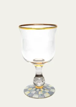 MacKenzie-ChildsSterling Check Water Glass