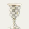 MacKenzie-ChildsSterling Check Enamel Pedestal Vase