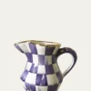 MacKenzie-ChildsViolet Check Ceramic Creamer