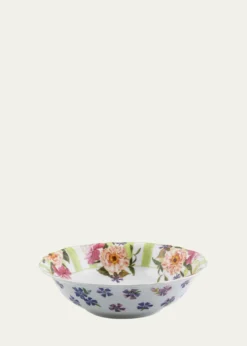 MacKenzie-ChildsWildflowers Serving Bowl, Green