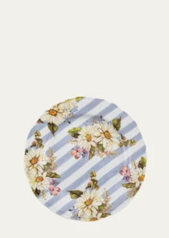 MacKenzie-ChildsWildflowers Dinner Plate, Blue