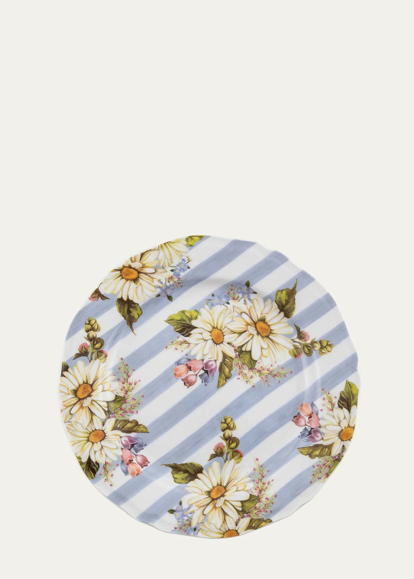 MacKenzie-ChildsWildflowers Dinner Plate, Blue
