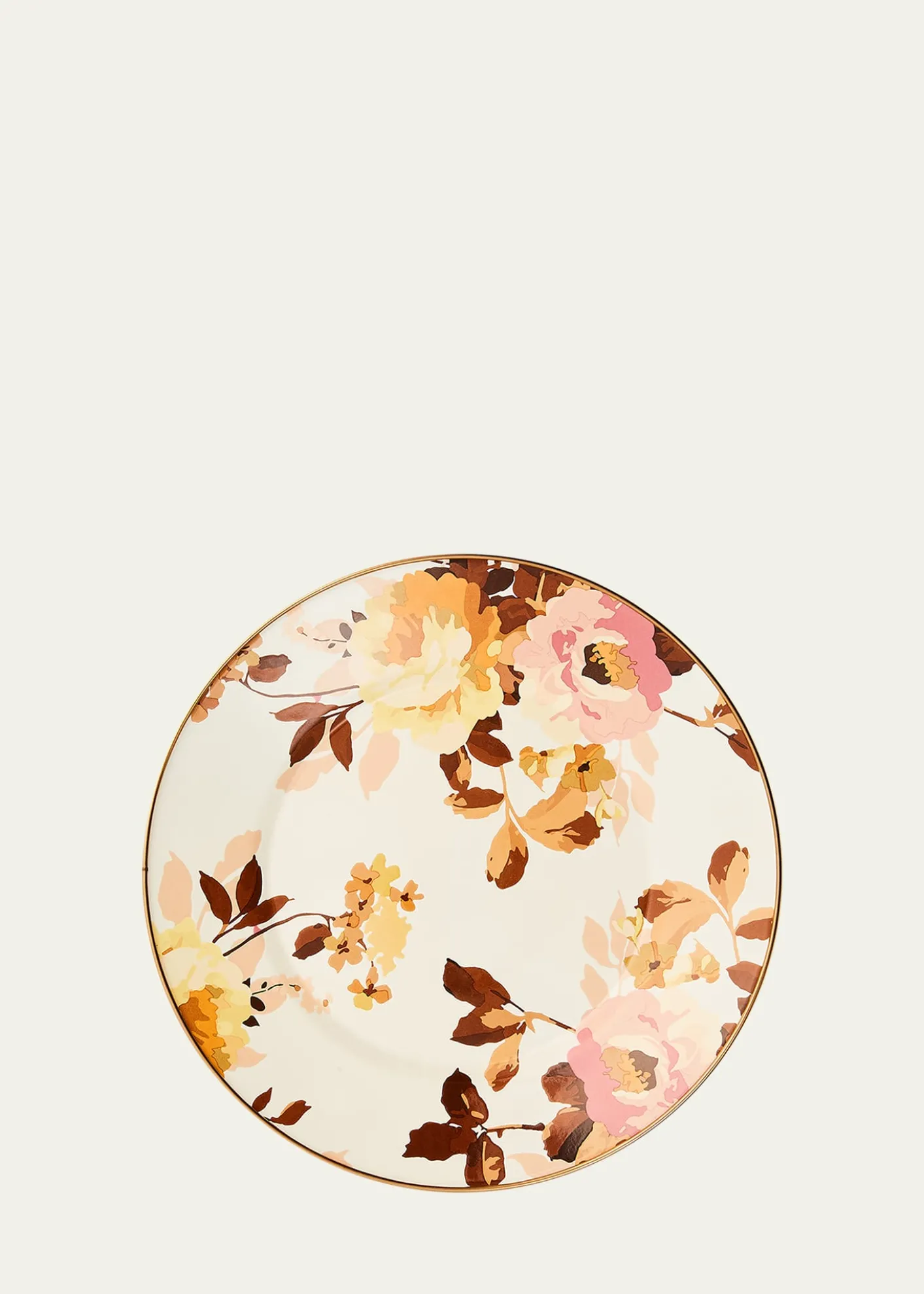 MacKenzie-ChildsWild Rose White Dinner Plate